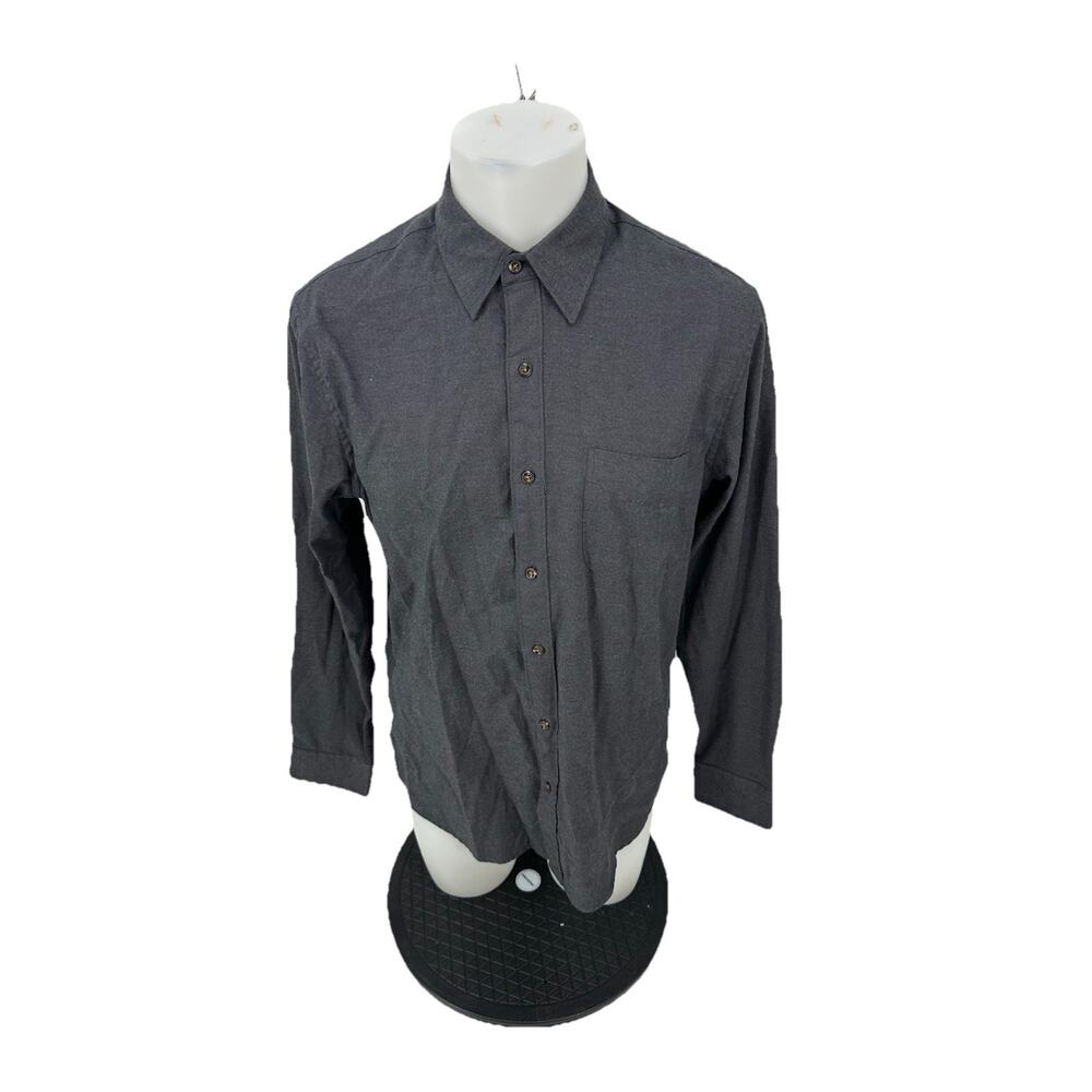 J.Crew Medium Men Classic Cotton-cashmere Blend Shirt CC100 Dark Grey 5-27